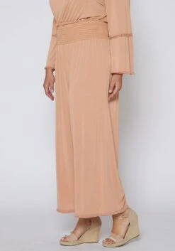 Nurode Plus Size Smocked Waist Wide Leg Palazzo Pants -FemiLook Sales Store 2003577 304 3