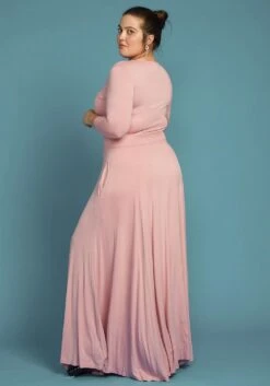 Plus Size Button Front Soft Maxi Dress -FemiLook Sales Store 2005374 126 3