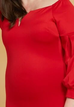 Plus Size Split Off Shoulder Party Dress -FemiLook Sales Store 2005441 110 1