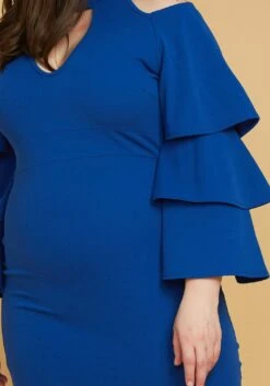 Plus Size Shoulder Cutout Layered Ruffle Sleeve Dress 9 Plus Size Shoulder Cutout Layered Ruffle Sleeve Dress -FemiLook Sales Store 2005446 188 4