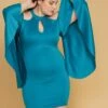 Plus Size Shoulder Cutout Batwing Sleeve Dress -FemiLook Sales Store 2005450 158 1