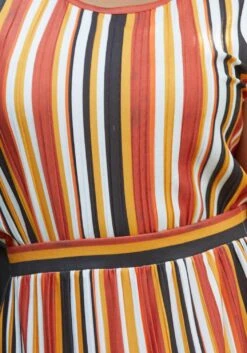 Pleione Plus Size Elastic Waist Printed Maxi Skirt -FemiLook Sales Store 2006646 128 4