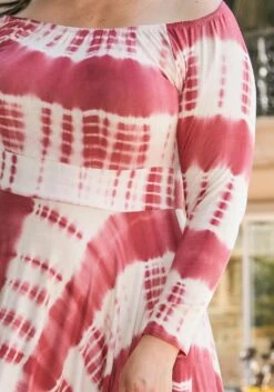 Asoph Plus Size Off Shoulder Hi-Lo Tie Dye Dress -FemiLook Sales Store 2007463 111 4
