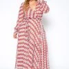 Asoph Plus Size Multi Print Wrap Maxi Dress -FemiLook Sales Store 2009051 002 1