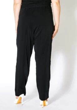 Pleione Plus Size Women's Satin Drawstring Pants -FemiLook Sales Store 2011318 001 2