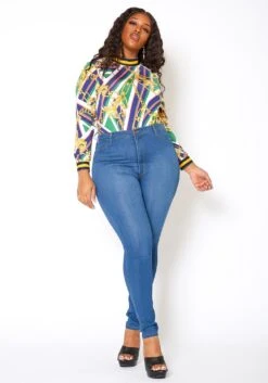 Vibrant Plus Size High Waisted Everyday Skinny Denim Jean -FemiLook Sales Store 2013644 938 1