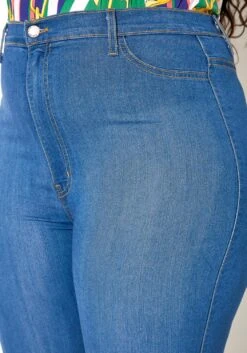 Vibrant Plus Size High Waisted Everyday Skinny Denim Jean -FemiLook Sales Store 2013644 938 4