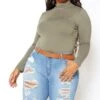 Vibrant Light Wash Distressed Bermuda Plus Size Shorts -FemiLook Sales Store 2013650 938 4