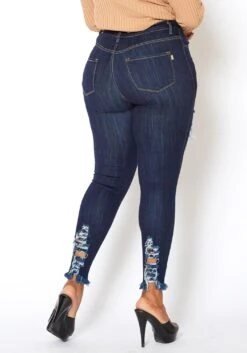 Vibrant Plus Size Ankle Distressed Favorite Mid Rise Jeans -FemiLook Sales Store 2013661 939 3