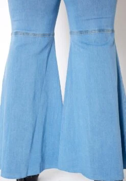 Vibrant Plus Size Retro Flare Raw Hem Denim Jean -FemiLook Sales Store 2013663 940 4