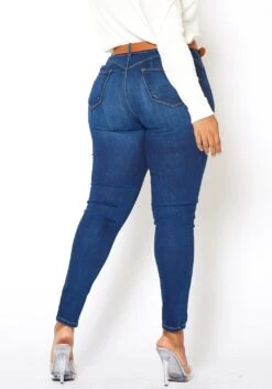Vibrant Plus Size Colombian Bum Design Skinny Jeans -FemiLook Sales Store 2013675 939 2