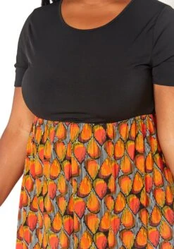 Asoph Plus Size Old Fashion Print Fit & Flare Maxi Dress -FemiLook Sales Store 2014945 109 4