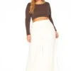 ENCREME Plus Size Shimmer Hinted Wide Leg Pants -FemiLook Sales Store 2015803 002 2