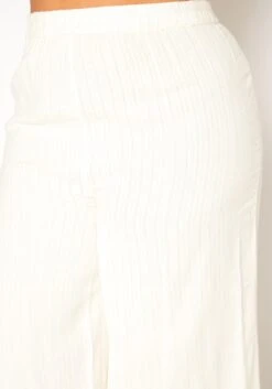 ENCREME Plus Size Shimmer Hinted Wide Leg Pants -FemiLook Sales Store 2015803 002 4