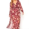 Asoph Plus Size Floral Print Chiffon Maxi Dress -FemiLook Sales Store 2016233 111 2