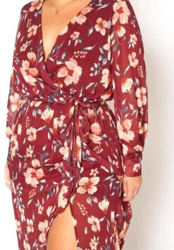 Asoph Plus Size Floral Print Chiffon Maxi Dress -FemiLook Sales Store 2016233 111 5