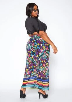 Asoph Plus Size Floral Print Straight Fit Pants -FemiLook Sales Store 2016299 128 3