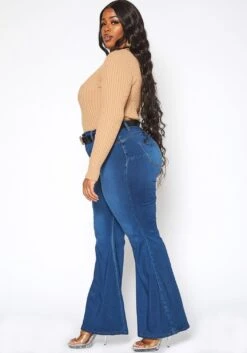 Vibrant Plus Size Bum Loving Bell Bottom Denim Jean -FemiLook Sales Store 2016800 938 3