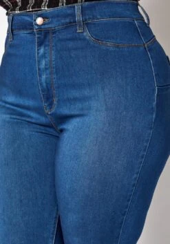 Asoph Plus Size Classic Skinny Denim High Rise Jean -FemiLook Sales Store 2016801 938 0
