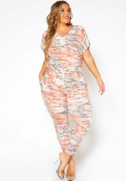 Asoph Plus Size Tie Dye Lounge Pants -FemiLook Sales Store 2017109 186 1