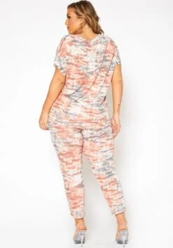 Asoph Plus Size Tie Dye Lounge Pants -FemiLook Sales Store 2017109 186 3