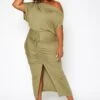 Asoph Plus Size Centered Drawstring Hem Maxi Skirt -FemiLook Sales Store 2017176 103 1