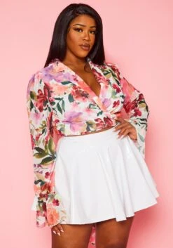 Asoph Plus Size PU Leather Circle Mini Skirt -FemiLook Sales Store 2018464 002 4