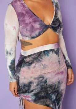 [Special Price] Plus Size Multi Print Crop Top & Skirt Set -FemiLook Sales Store 2018906 145 4