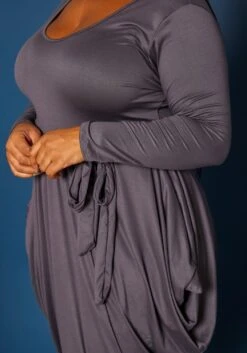 [Special Price] Plus Size Tie Dye Harem Midi Dress -FemiLook Sales Store 2019119 002 4