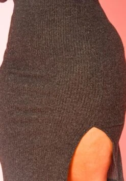 Plus Size Ribbed Knit Sweater & Bodycon Skirt Set -FemiLook Sales Store 2019262 001 5