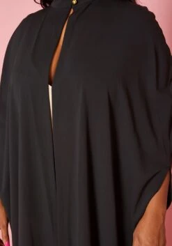 Plus Size Open Front Maxi Blouse & Pants Set -FemiLook Sales Store 2019328 001 4