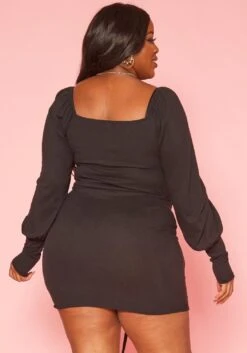 Plus Size Drawstring Hem Two Piece Set -FemiLook Sales Store 2019369 001 3