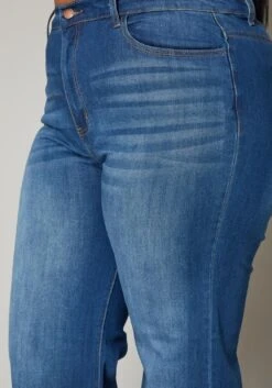 Vibrant Plus Size Deep Blue Denim Mom Jeans -FemiLook Sales Store 2019587 938 4