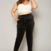 Plus Size Velour High Waist Pants -FemiLook Sales Store 2019633 001 0