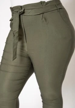 Plus Size Paperbag High Waist Skinny Pants -FemiLook Sales Store 2020161 003 4