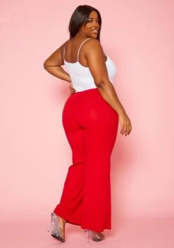 Plus Size Sailor Button Trouser Pants -FemiLook Sales Store 2020228 003 3