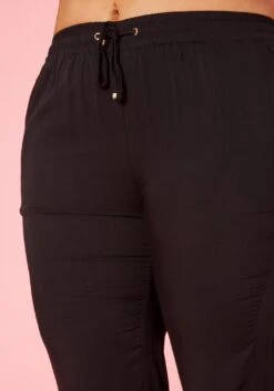 Plus Size Elastic Waist Pants -FemiLook Sales Store 2020334 001 6