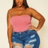 Plus Size Distressed Denim Shorts -FemiLook Sales Store 2020607 001 1
