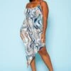 Plus Size Marble Print Asymmetric Cami Dress -FemiLook Sales Store 2020941 001 1