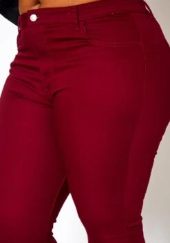 Plus Size Bell Bottom Denim Jeans -FemiLook Sales Store 2021141 002 4