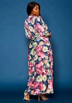 Plus Size Floral Pattern Two Piece Set -FemiLook Sales Store 2021309 001 4