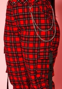 Plus Size Tartan Plaid Cargo Pants -FemiLook Sales Store 2021321 001 5