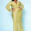 Plus Size Metallic Pleated Two Piece Set -FemiLook Sales Store 2022510 001 1