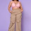 Plus Size Wide Leg Utility Cargo Pants -FemiLook Sales Store 2022558 002 0